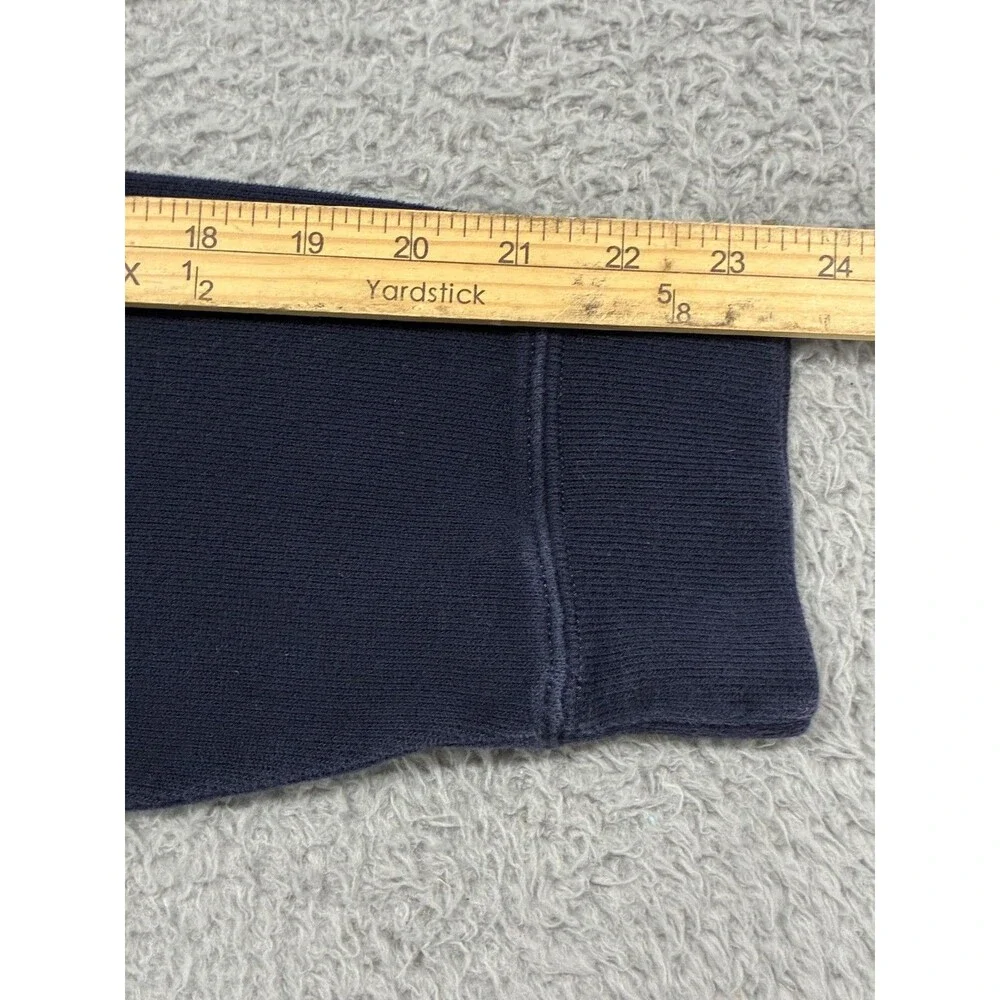 Vintage Polo Ralph Lauren Sweater Mens XL Blue 1/4 Zip Cotton Pony Collared 90s